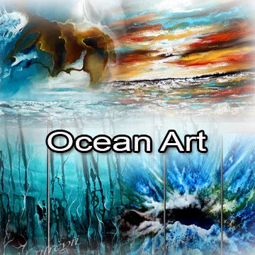 large Ocean Art created for Florida miami style seascape painting
