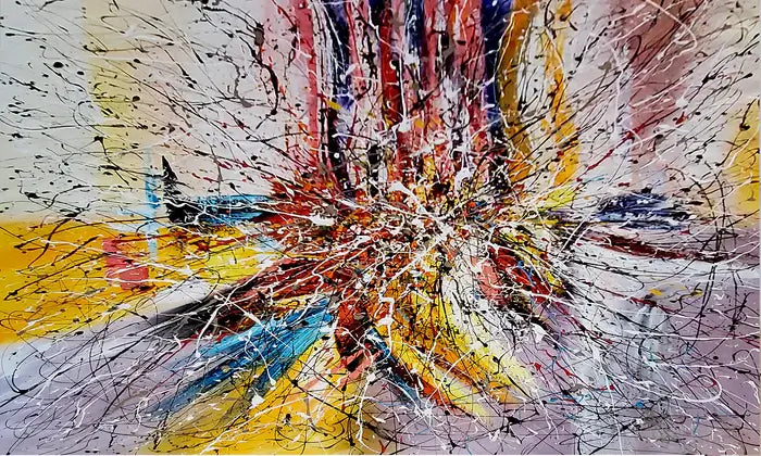 Paint by Number Wall Art, modern style interior decor featuring vibrant colors and dynamic patterns.