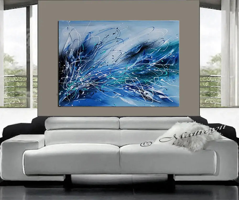 Blue Passion - LargeModernArt