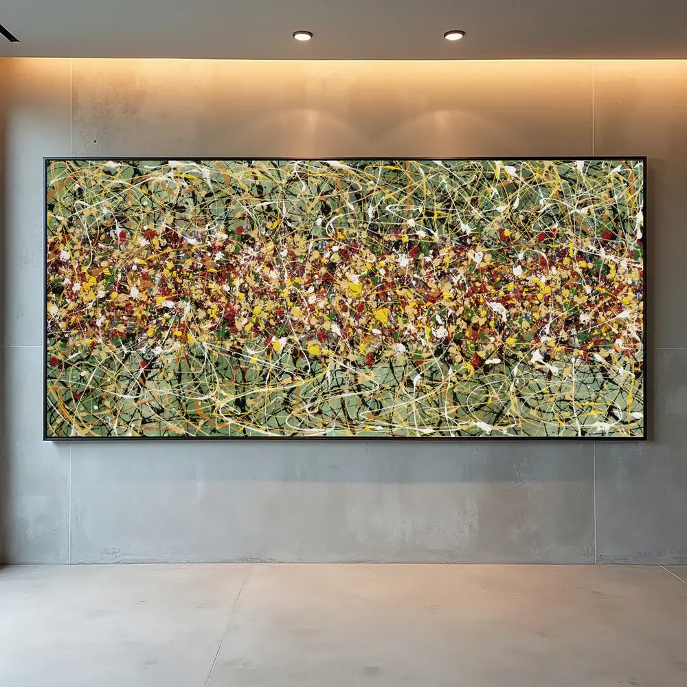 Mothers Day Gifts Wall Art Jackson Pollock Style Artwork Paintings Home Decor - Beauty of Bridge 20