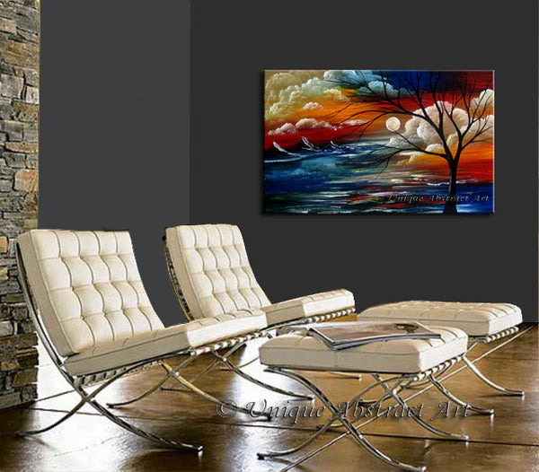 Tree Nature Landscape Paintings For Sale - Abstract Art 8