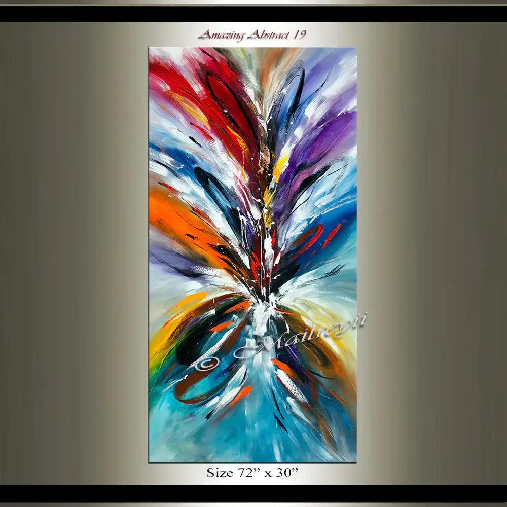 Abstract Modern Art Oil Painting on Canvas Modern Wall Art Amazing Painting - Amazing Abstract 19