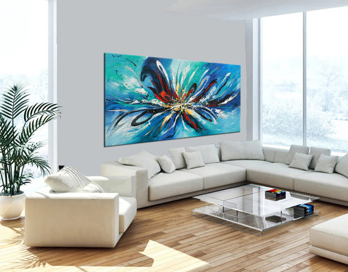 Abstract Angel Paintings | Jackson Pollock Style | Large Modern Art Amazing Abstract 29