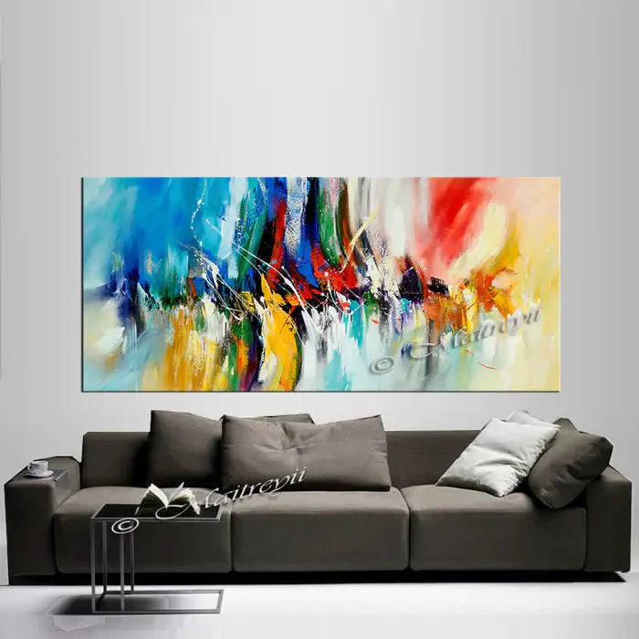 Large Modern Art Oil Painting on Canvas Modern Wall Art - Amazing Abstract 13