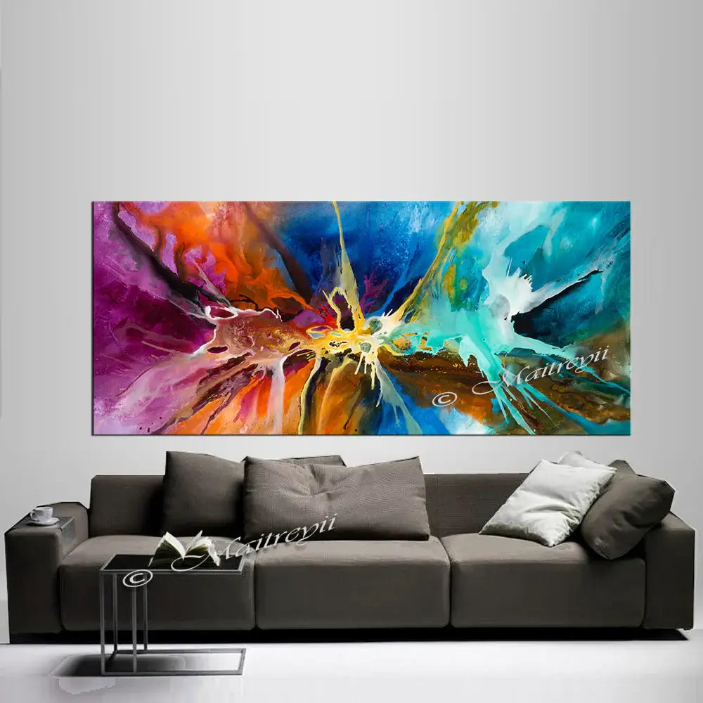 Large Modern Art Oil Painting on Canvas Modern Wall Art - Amazing Abstract 15