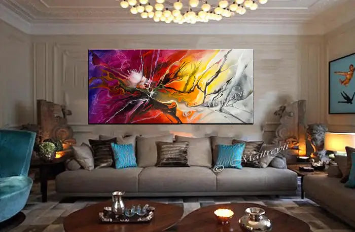 Large Modern Art Oil Painting on Canvas Modern Wall Art - Amazing Abstract 17