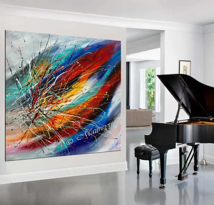 Large Modern Art Oil Painting on Canvas - Modern Wall Art Amazing Abstract 18