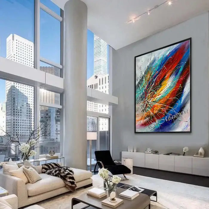 Large Modern Art Oil Painting on Canvas - Modern Wall Art Amazing Abstract 18