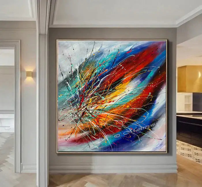 Large Modern Art Oil Painting on Canvas - Modern Wall Art Amazing Abstract 18