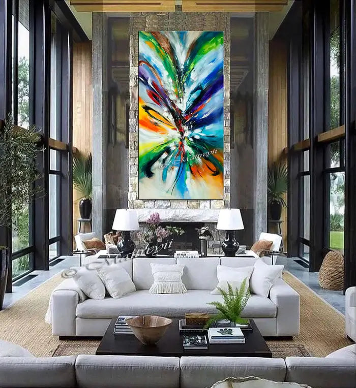 Large Modern Art Oil Painting on Canvas - Modern Wall Art Amazing Abstract 20