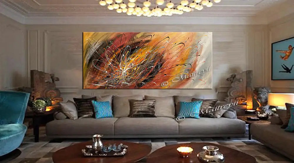 Abstract Modern Art Oil Painting on Canvas Amazing Abstract Strings Painting -Amazing Abstract 22