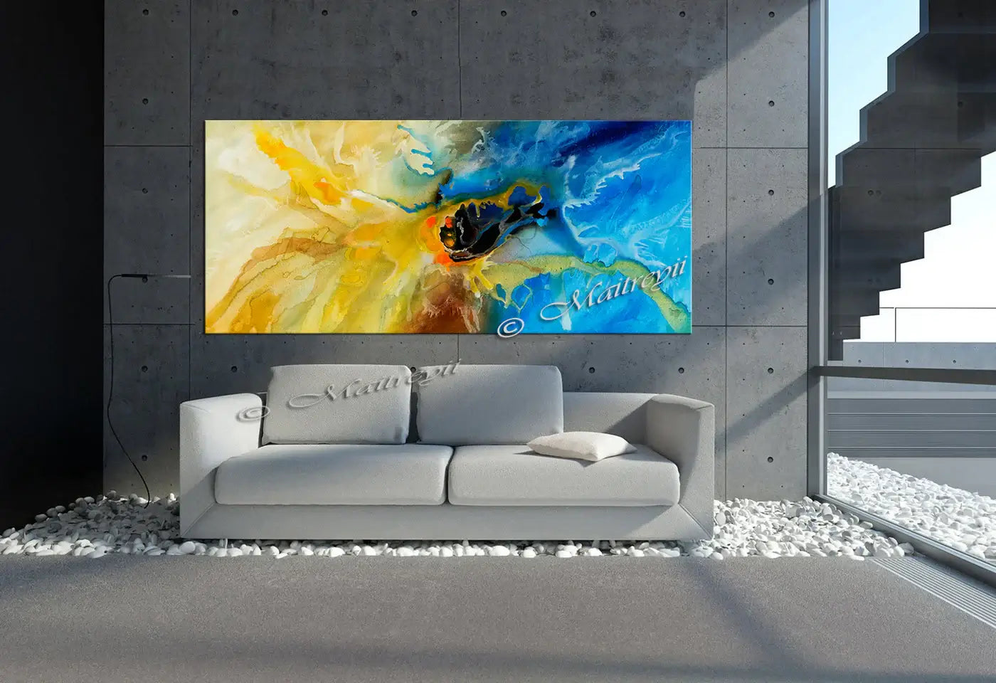 Large Modern Art Oil Painting on Canvas - Modern Wall Art Amazing Abstract 5