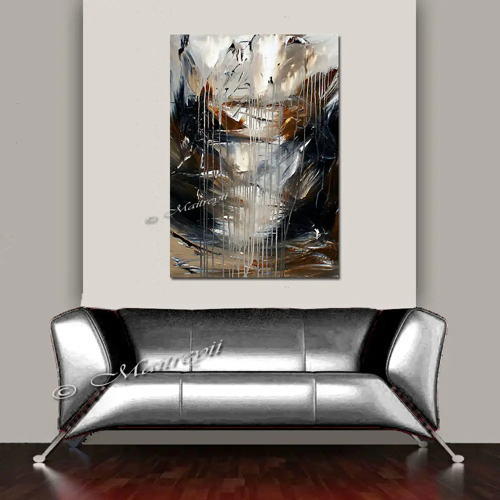 Original Modern Art Oil Painting For Sale - Amazing waterfall 10