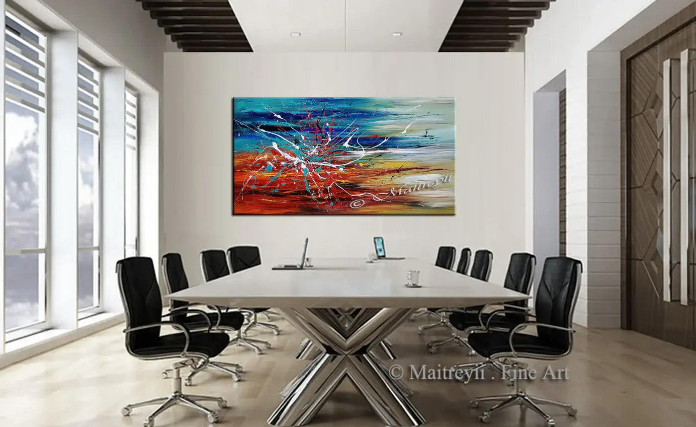 Abstract Modern Original Art Oil Painting For Sale - Arising