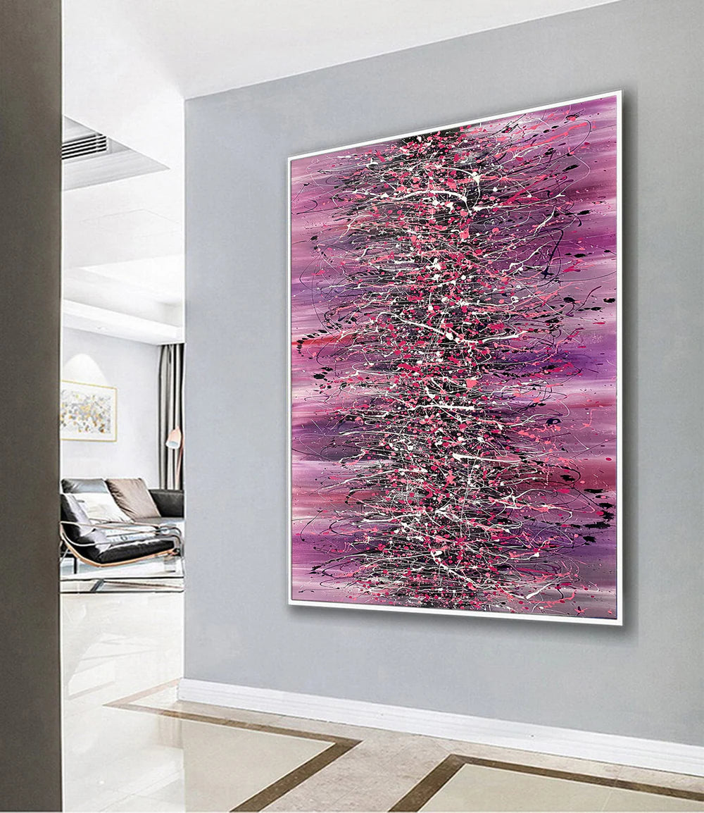 Beauty of Bridge 18 – Pink Contemporary Abstract Artwork