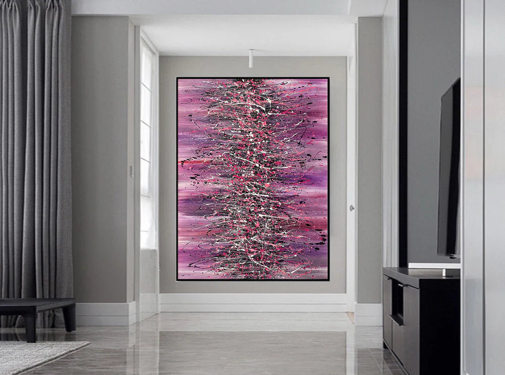 Beauty of Bridge 18 – Pink Contemporary Abstract Artwork