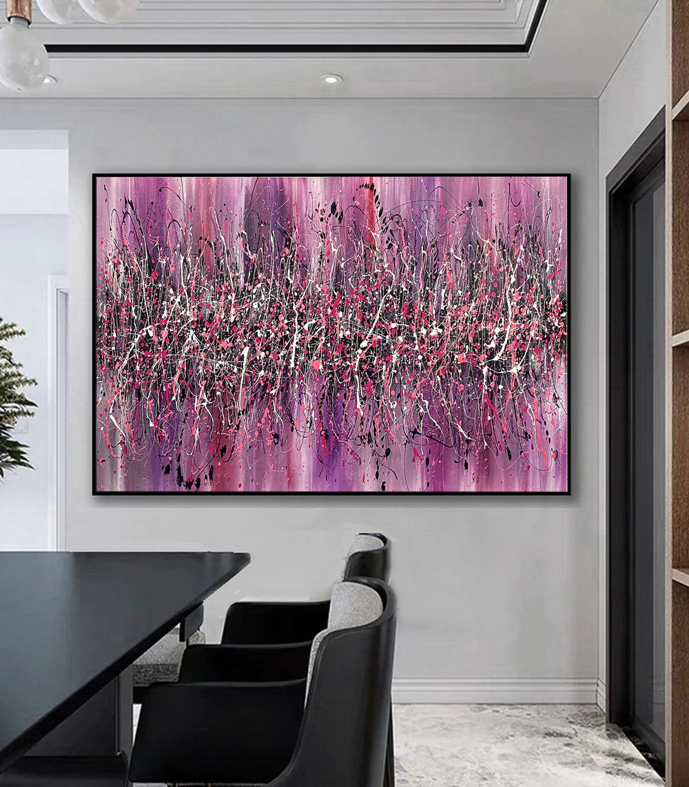 Beauty of Bridge 18 – Pink Contemporary Abstract Artwork