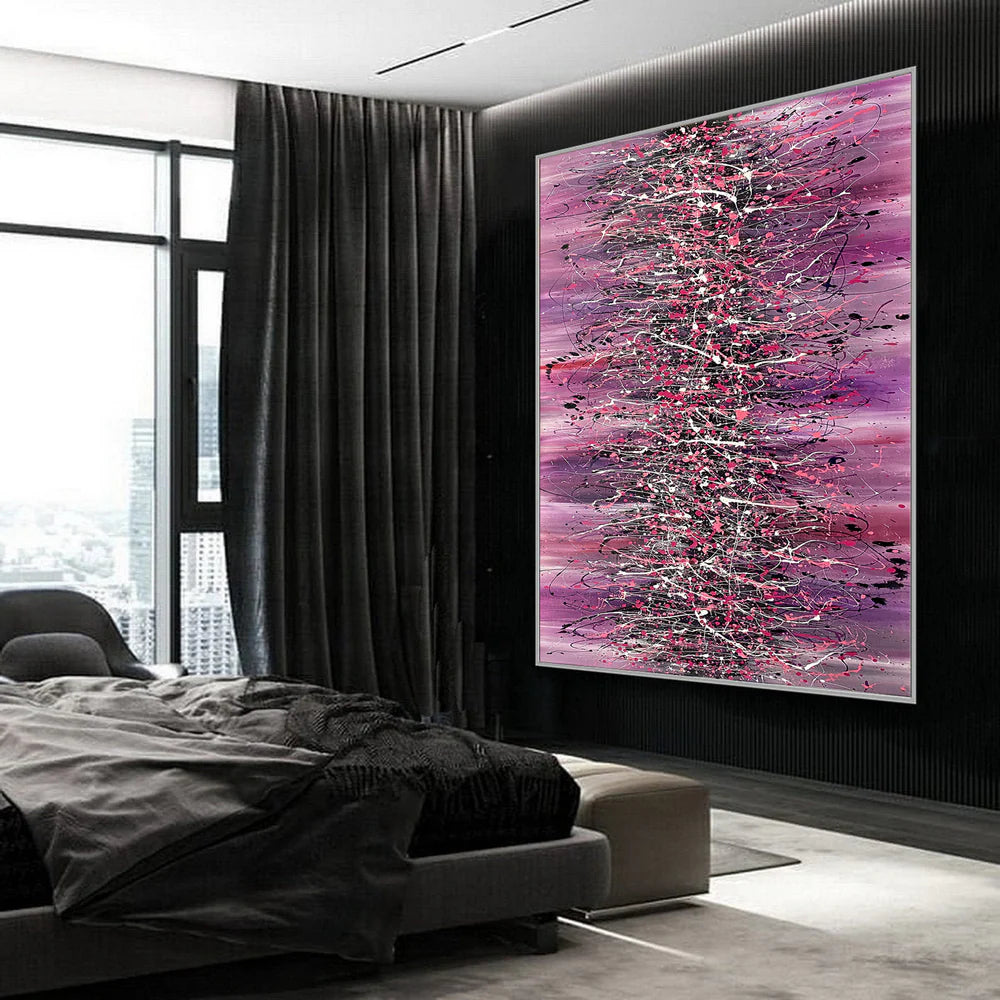 Beauty of Bridge 18 – Pink Contemporary Abstract Artwork