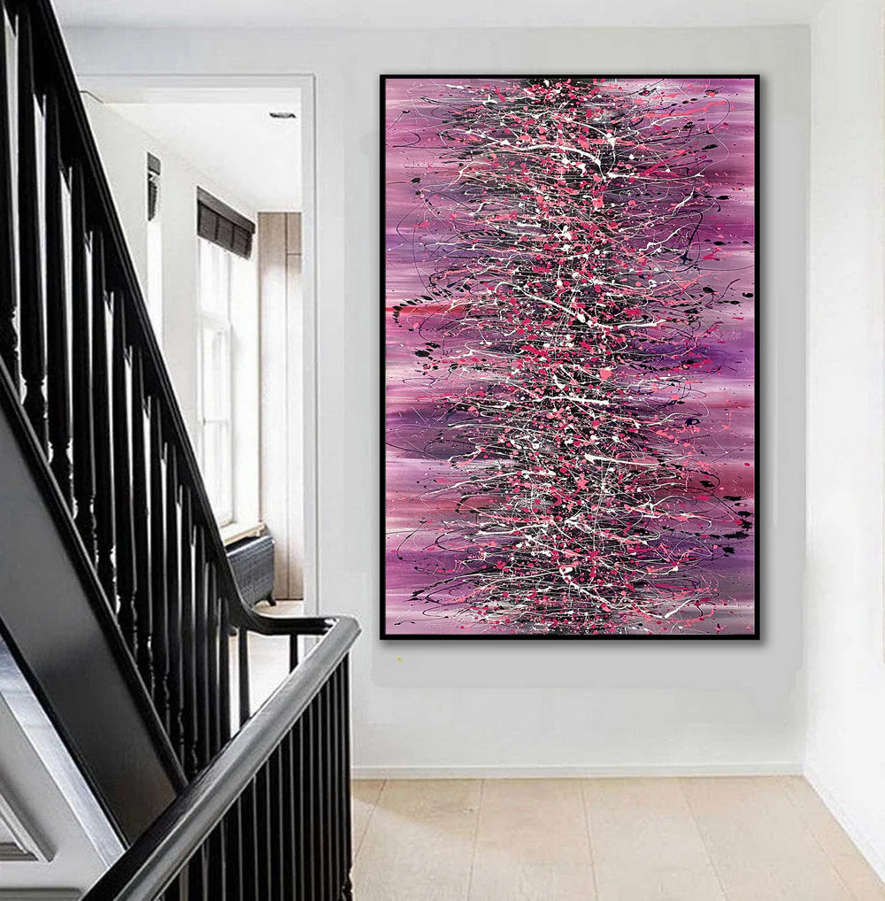 Beauty of Bridge 18 – Pink Contemporary Abstract Artwork