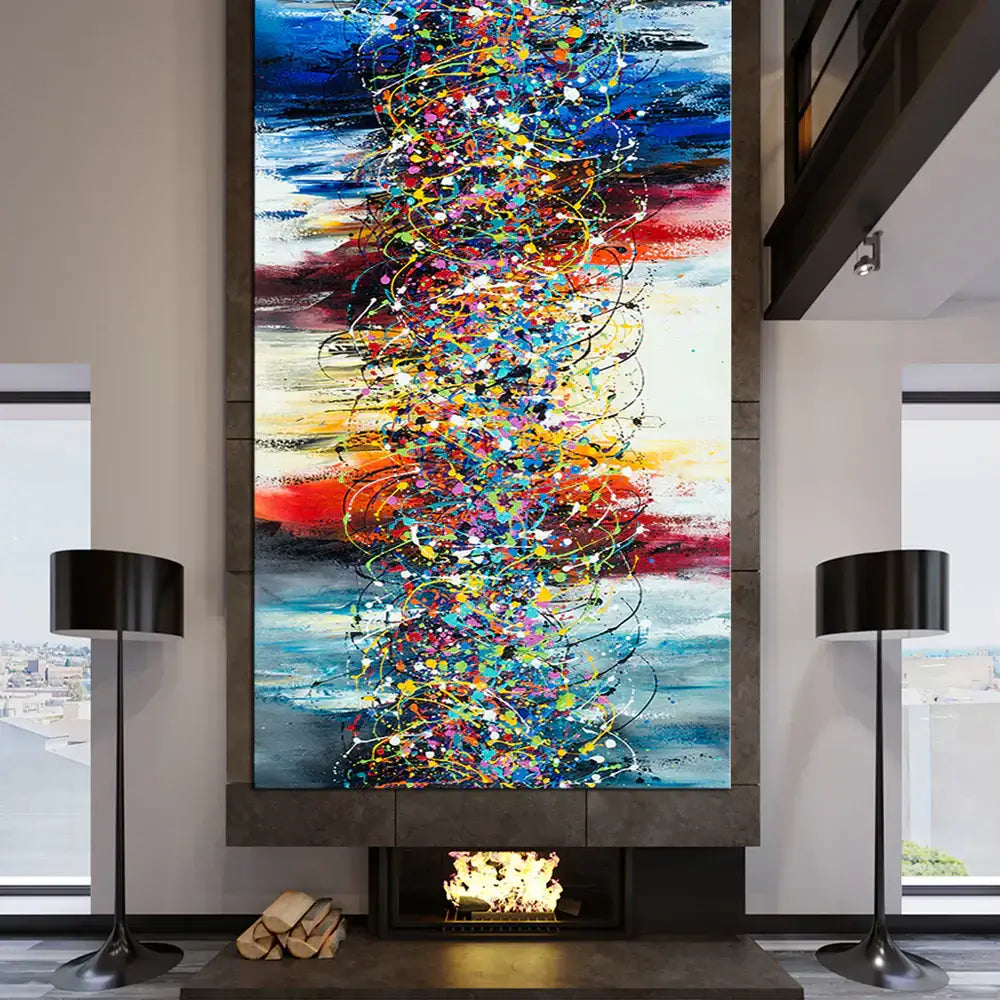 Beauty of Bridge 6 – Jackson Pollock-Inspired Abstract Wall Art