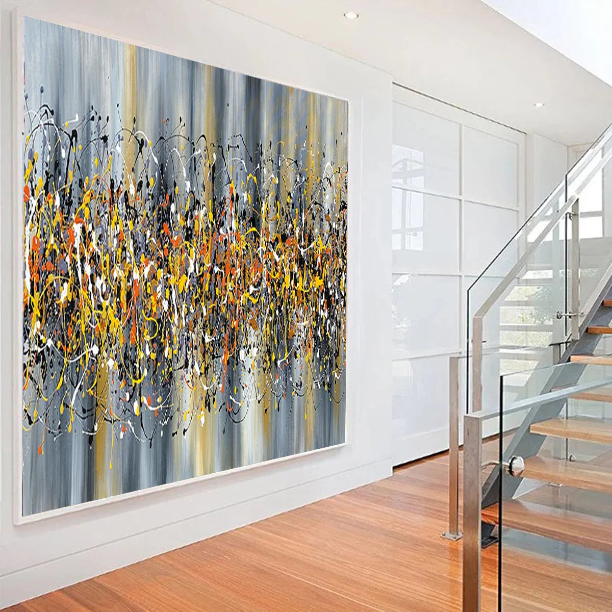 Jackson Pollock Canvas Art | Handmade Drip Painting | Beauty of Bridge 7
