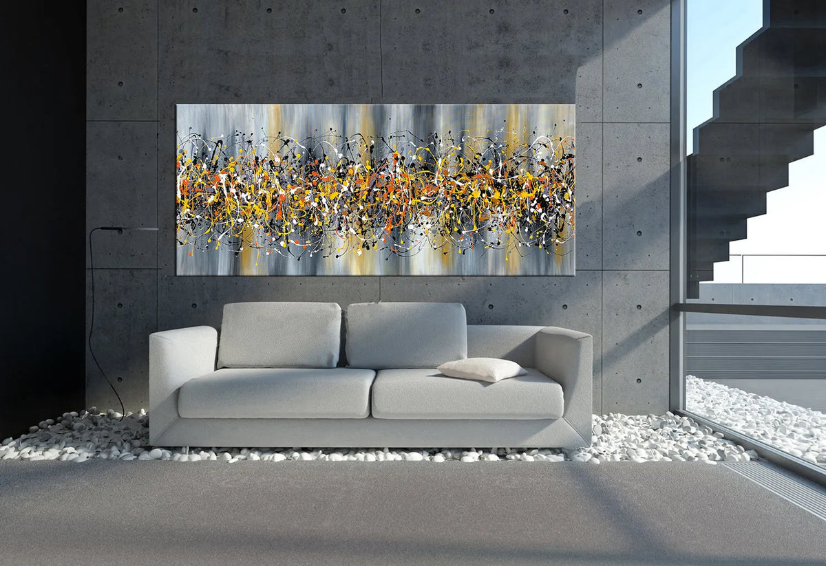 Jackson Pollock Canvas Art | Handmade Drip Painting | Beauty of Bridge 7
