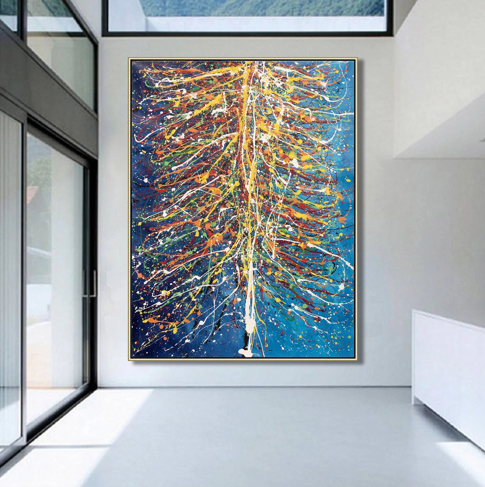 Christmas Tree Painting | Hand Painted Modern Art - Christmas Tree 4