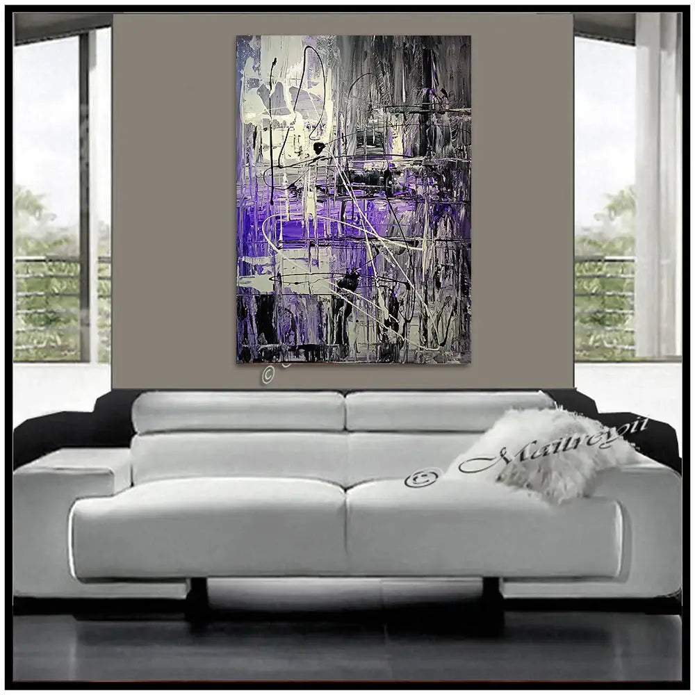 Abstract Art Brown Wall Art Large Painting on Canvas Modern Home Decor Wall Art - Enlightenment