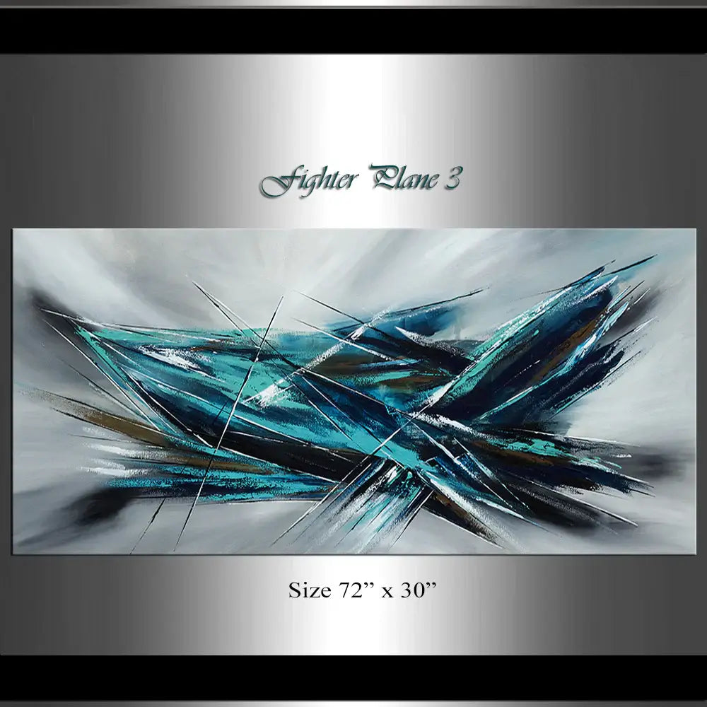 Original art for sale | Buy Abstract Paintings | Large Modern Art - Fighter Plane 3