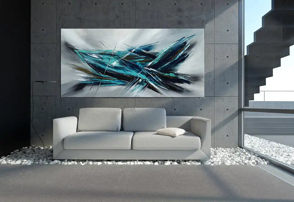 Original art for sale | Buy Abstract Paintings | Large Modern Art - Fighter Plane 3