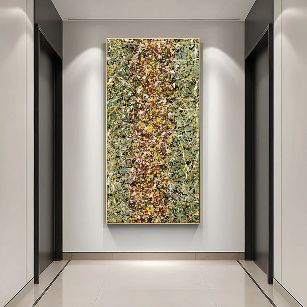 Mothers Day Gifts Wall Art Jackson Pollock Style Artwork Paintings Home Decor - Beauty of Bridge 20
