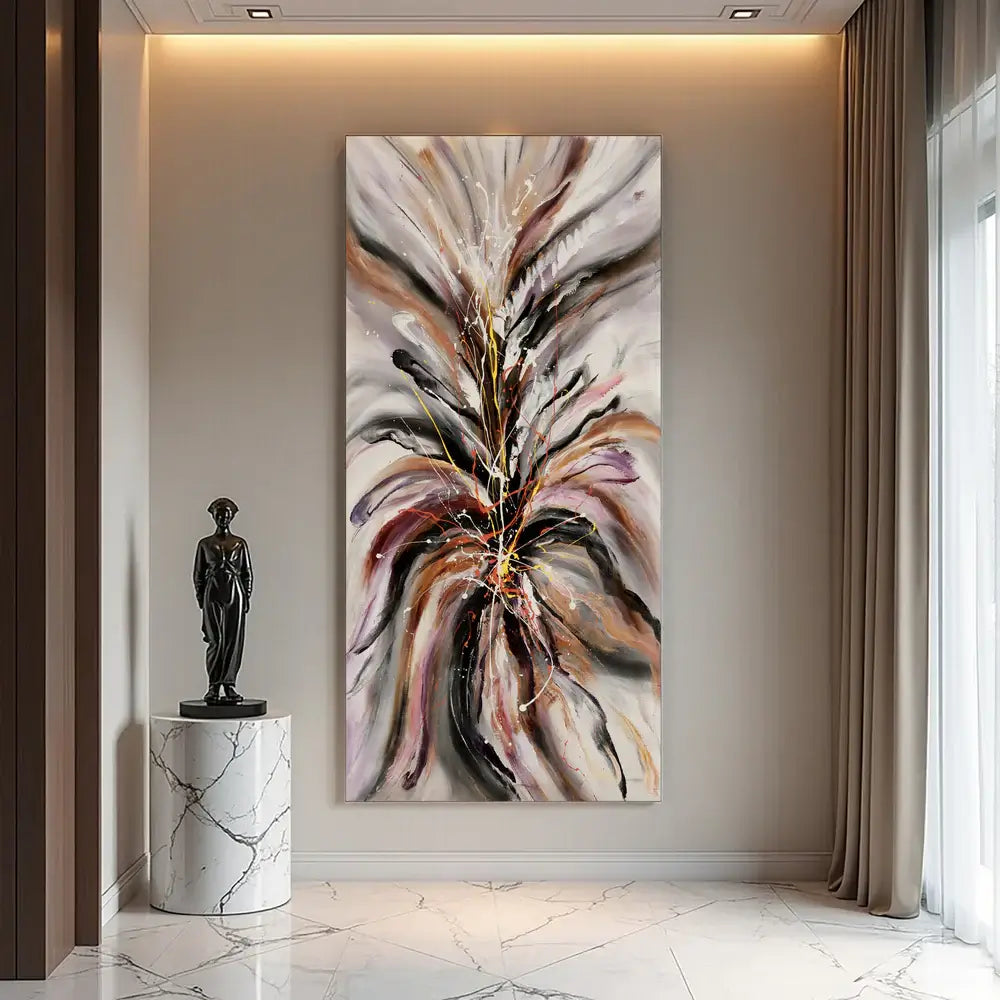Contemporary Abstract Canvas artwork featuring bold colors and dynamic textures, ideal for modern home decor.