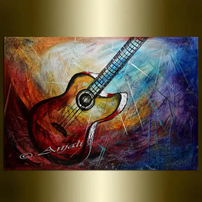 Large wall art - Music Home Decor Guitar Wall Art