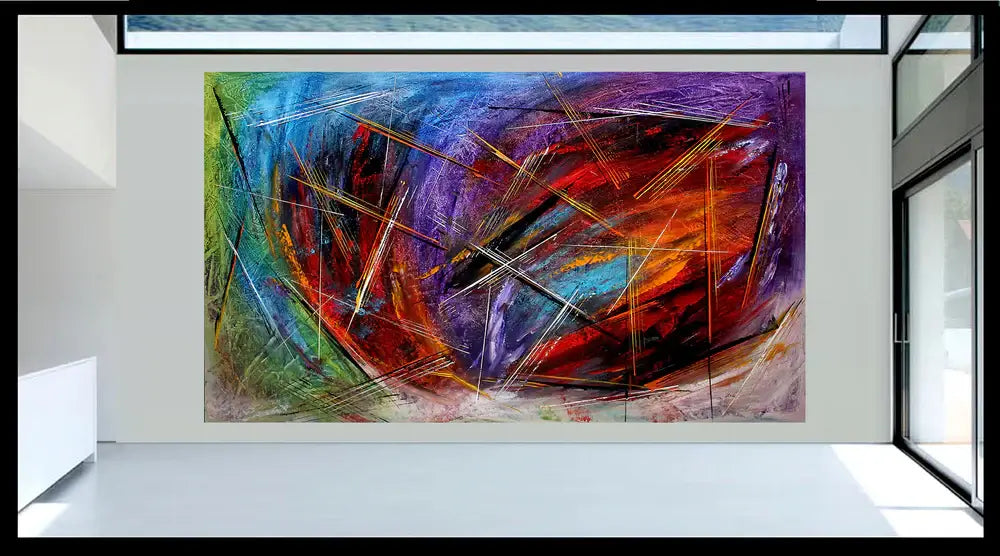 Abstract Wall Art Oil Painting Large Canvas For Luxury Home Decor Original Art For Sale