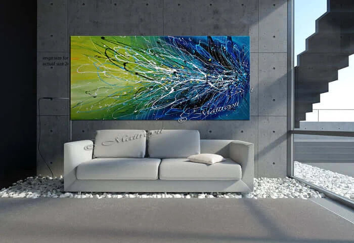Abstract Paintings Modern Art For Luxury Homes | Lightning Beauty 2