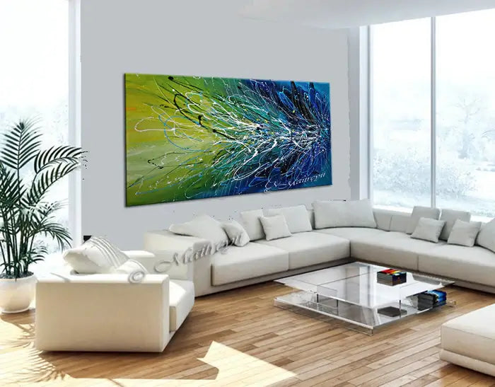 Abstract Paintings Modern Art For Luxury Homes | Lightning Beauty 2