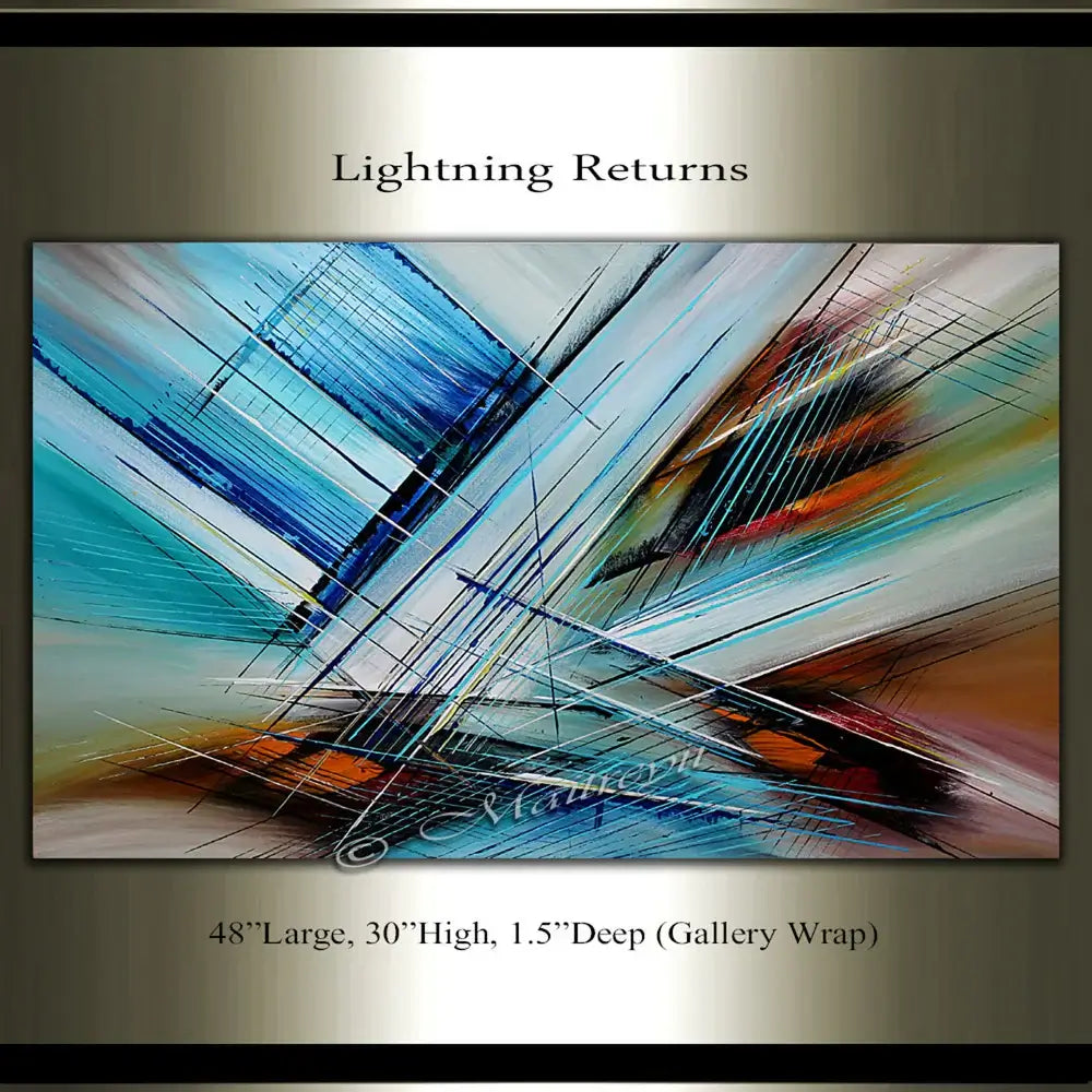 Abstract Paintings For Sale - Lightning Returns