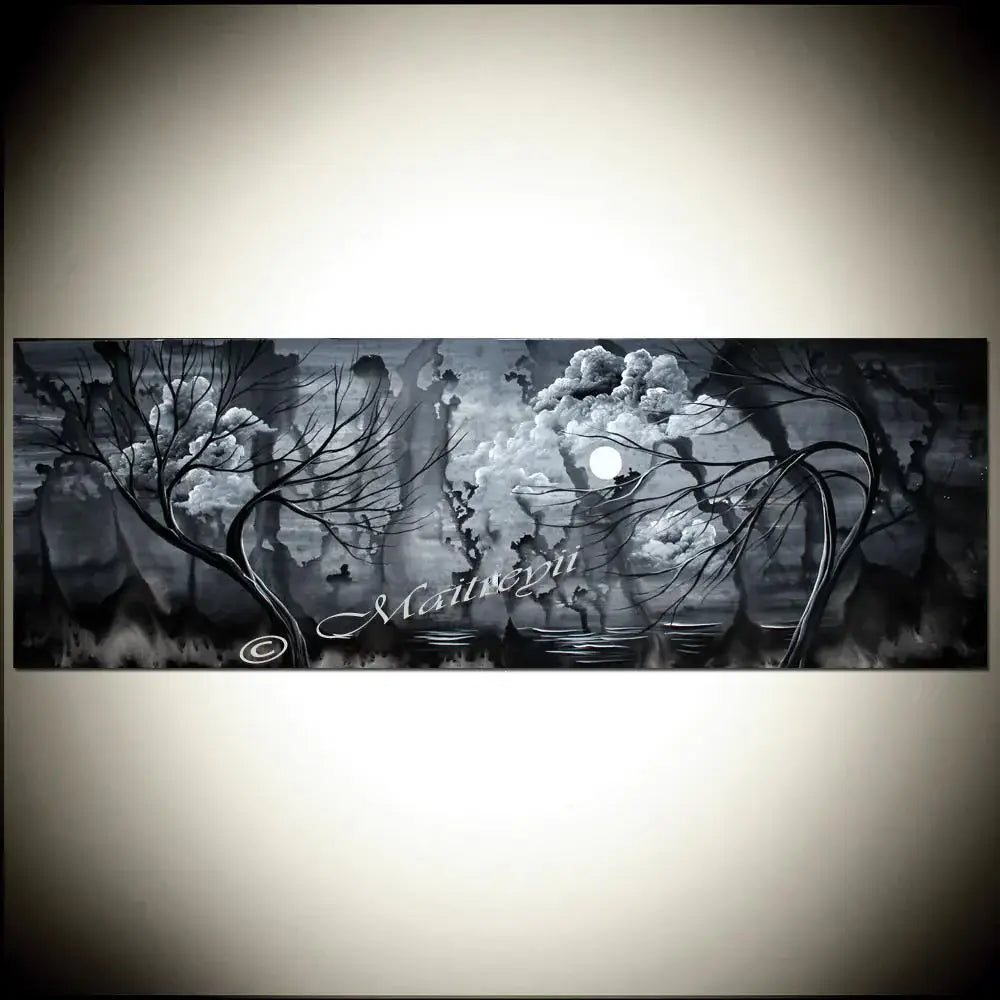 Abstract Landscape Modern Art For Sale - Midnight Rain