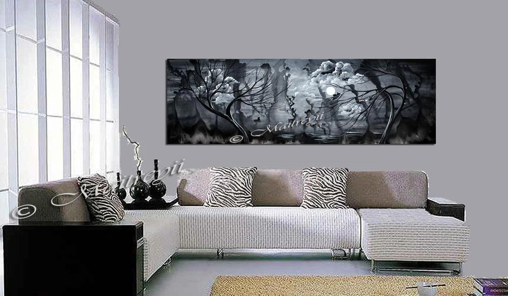 Abstract Landscape Modern Art For Sale - Midnight Rain