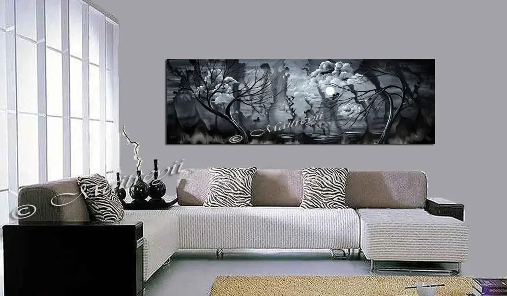 Abstract Landscape Modern Art For Sale - Midnight Rain