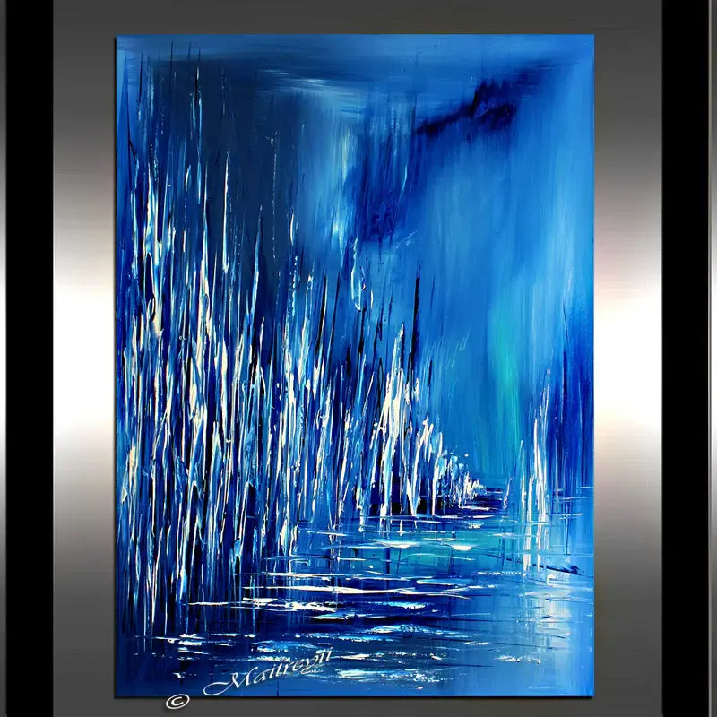 modern art oil painting new york city abstract