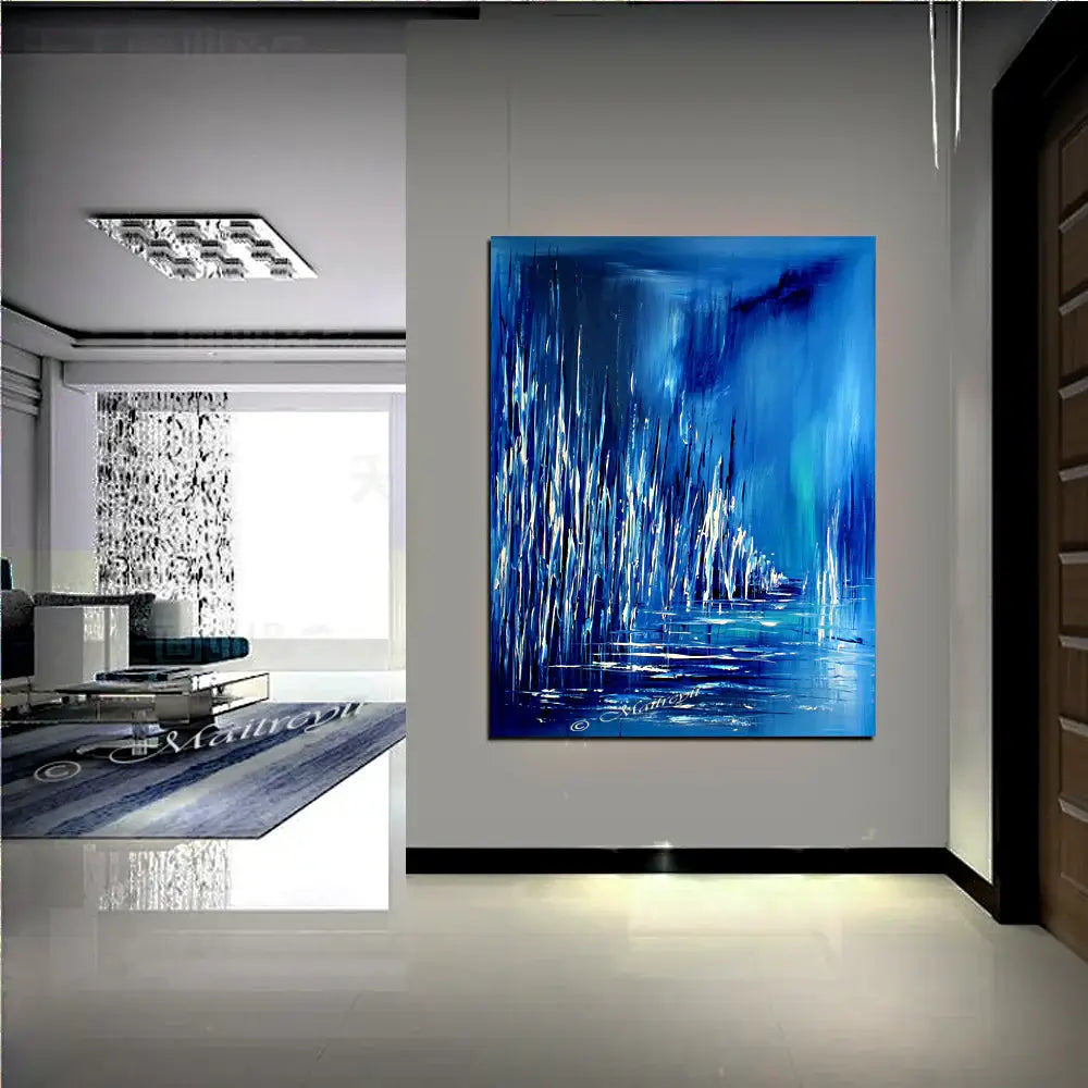 modern art oil painting new york city abstract