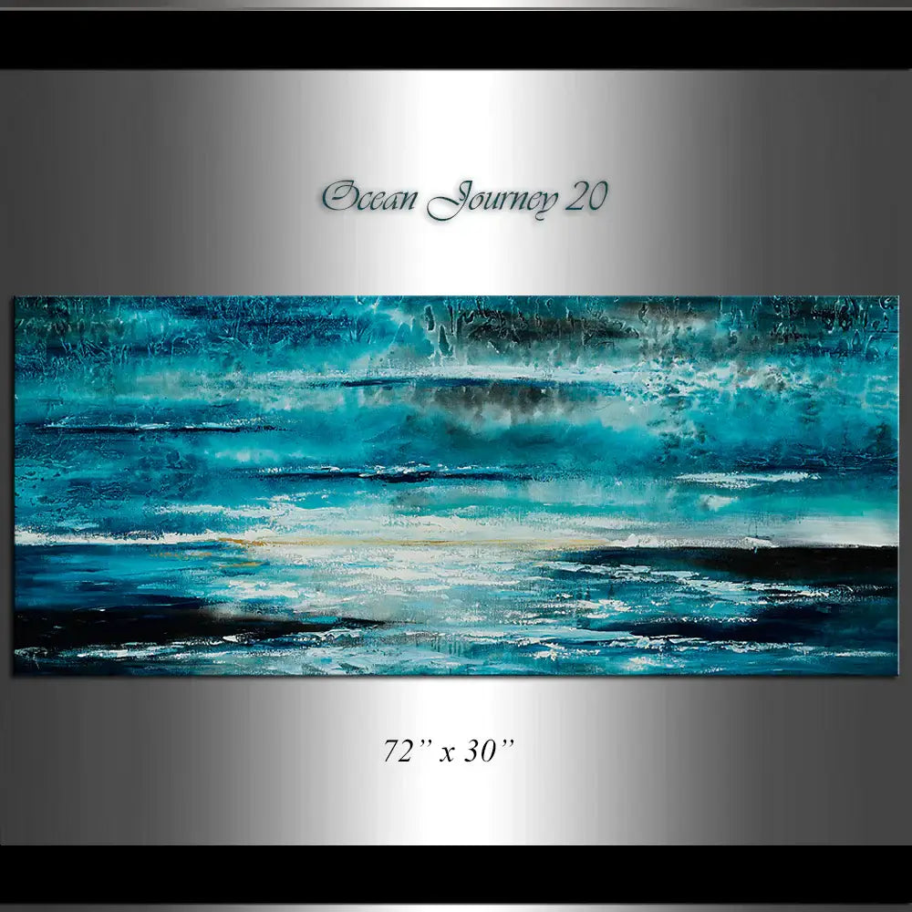 large ocean art oil painting by maitreyii