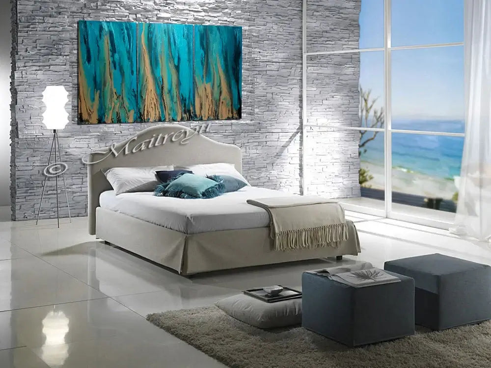 Teal Ocean Art For Luxury Homes | Ocean Beauty 88