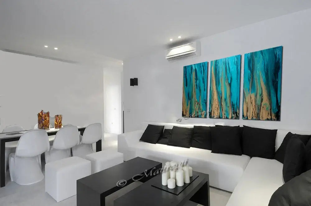 Teal Ocean Art For Luxury Homes | Ocean Beauty 88