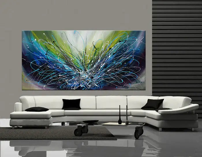 Abstract painting 72, Wall Art Home Decor - Ocean Sparkle 2