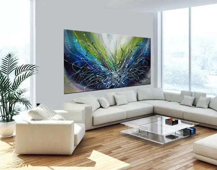 Abstract painting 72, Wall Art Home Decor - Ocean Sparkle 2