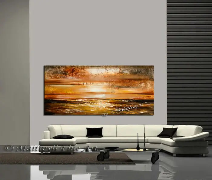 Large Ocean Art Oil Painting on Canvas Modern Wall Art Seascape - Ocean Journey 7