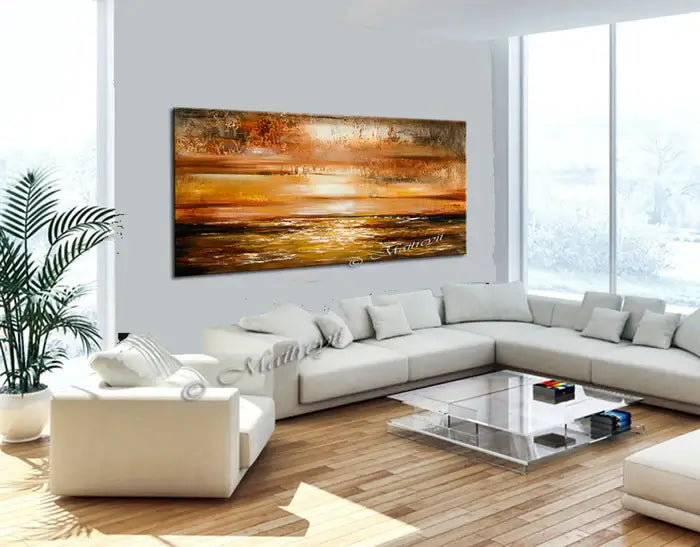 Large Ocean Art Oil Painting on Canvas Modern Wall Art Seascape - Ocean Journey 7