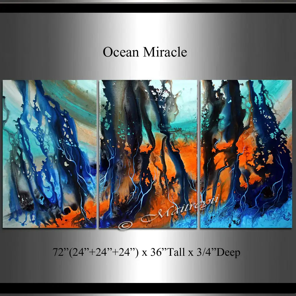 Modern Art Oil Painting Ocean Miracle 3 by Maitreyii